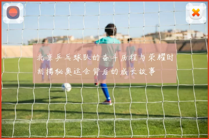 北京乒乓球队的奋斗历程与荣耀时刻揭秘奥运会背后的成长故事