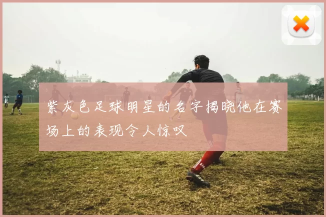 紫灰色足球明星的名字揭晓他在赛场上的表现令人惊叹