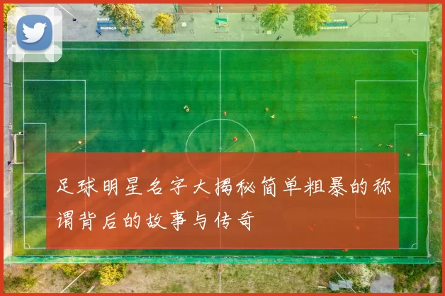 足球明星名字大揭秘简单粗暴的称谓背后的故事与传奇